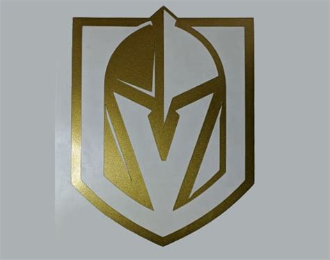 Vegas Golden Knights Solid Color Decal - Etsy