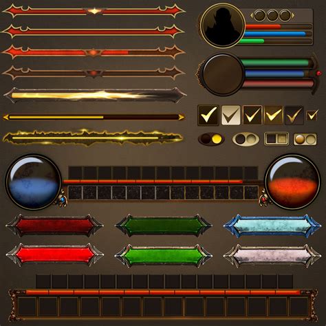 Fantastic interface for MMORPG, Margarita Kozhina on ArtStation at ...