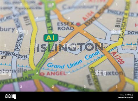 London borough of Islington location map Stock Photo - Alamy