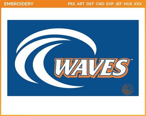 Pepperdine Waves - Alternate Logo (2004) - College Sports Embroidery ...