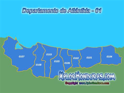 Municipios de Atlantida - Departamento de Atlantida : XplorHonduras ...