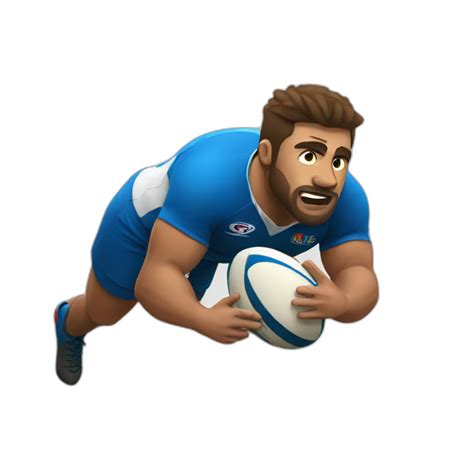 Rugby player winning world cup | AI Emoji Generator