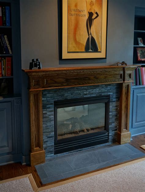 Blue Tile Around Fireplace - Kopler Mambu