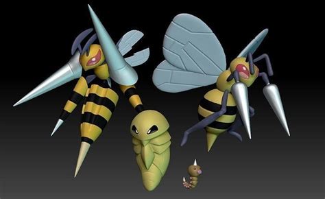 Pokemon Beedrill Mega Evolution 3D model 3D printable | CGTrader