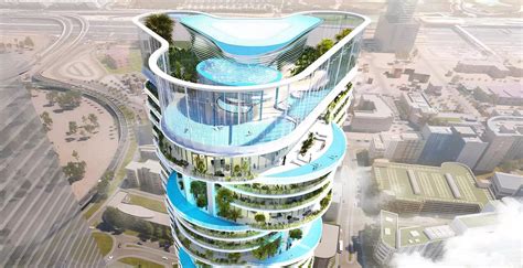 Forget private swimming pools; this ultra-luxury Dubai skyscraper will have oasis-inspired ...