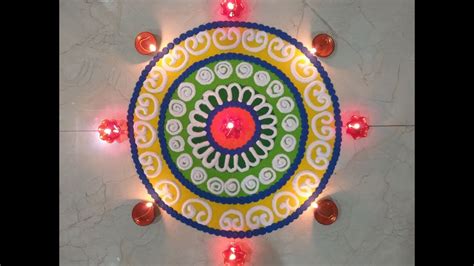 Beautiful & Easy Sanskar Bharti Rangoli | Sanskar Bharti Rangoli For ...