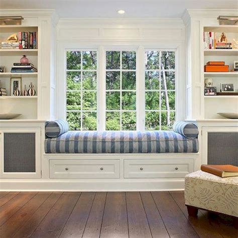 Bay Window seating with extra features Like Storage and Book Shelf Part 21 | Window seat design ...