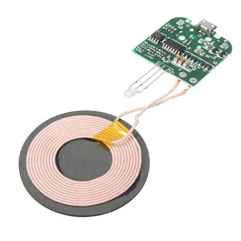 DC 5V Qi Standard Wireless Phone Charger PCBA Circuit Board + Coil ...