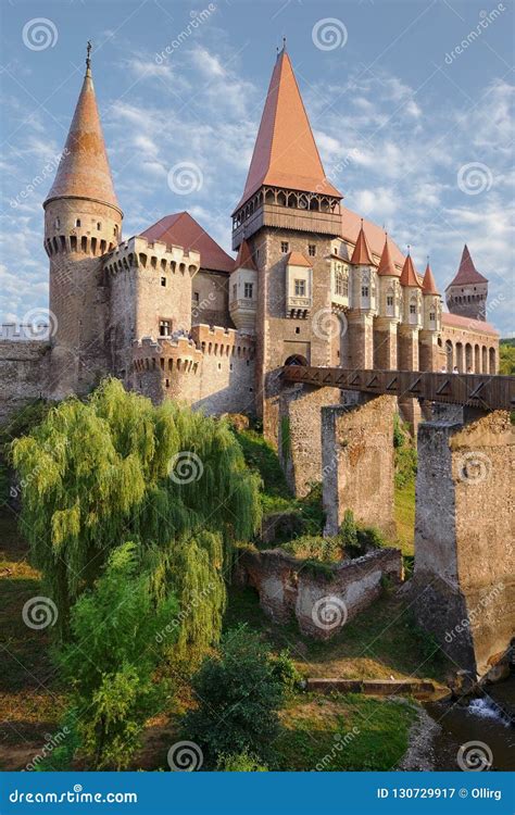 Corvin Castle in Hunedoara, Romania Stock Image - Image of landscape ...