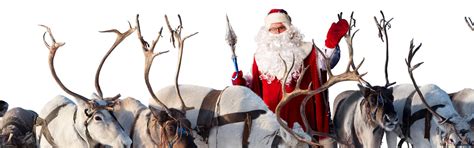 Santa and his Reindeer HD wallpaper download