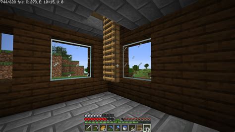 Ladders can be placed on open trapdoors : DetailCraft | Minecraft house tutorials, Awesome ...