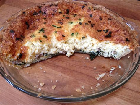 Quiche on Christmas! spicy Italian sausage, applewood bacon and spinach- SO delish!! - YUM, way ...