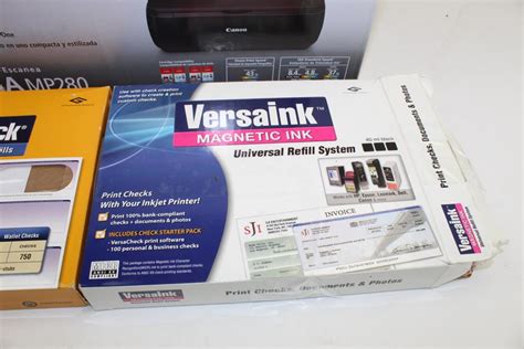 Canon Pixma Printer, Versaink Magnetic Ink, & Versacheck Check Printing ...