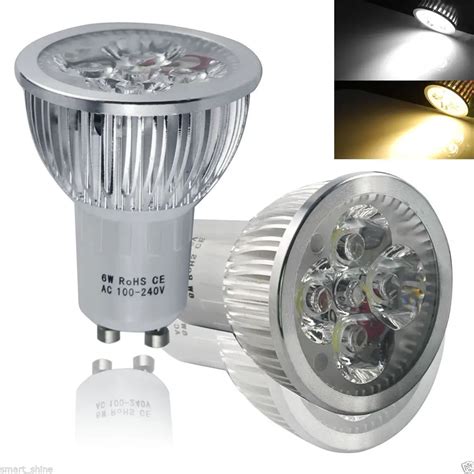 4PCS Super bright LED Lamp LED Spotlight 6W Bombillas High quality GU10 LED Bulbs Spotlight ...