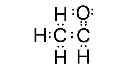 What is the Lewis structure of $\ce{CH3CHO}$? | Quizlet