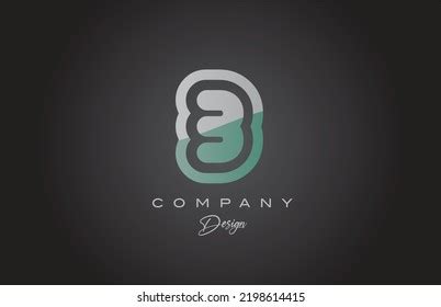 3 Green Grey Number Logo Icon Stock Vector (Royalty Free) 2198614415 ...