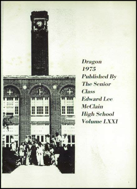 1975 McClain High School Yearbook Page 5 | High school, Yearbook ...