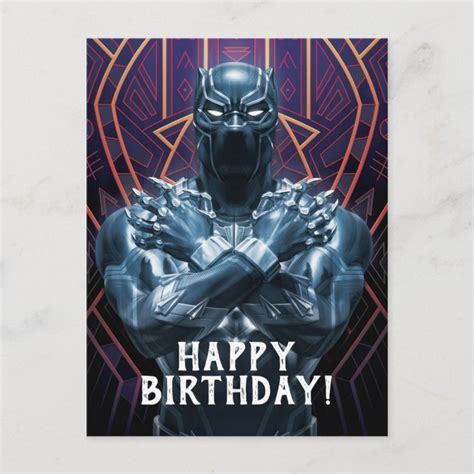 Avengers Classics | Black Panther Salute Postcard | Zazzle.com