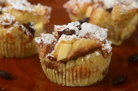 Bread Pudding Muffins - Joyofbaking.com *Video Recipe*