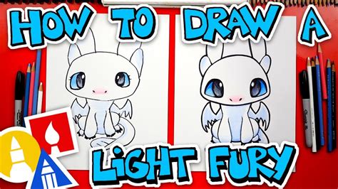 How To Draw A Light Fury From How To Train Your Dragon - YouTube