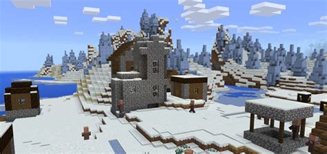 187626364: Ice Spikes Village Close to Spawn | Minecraft PE Seeds