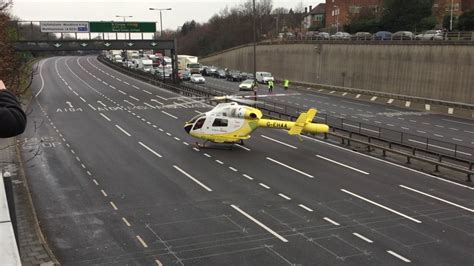 Air Ambulance Landing and Take Off A406 08 December 2016 - YouTube