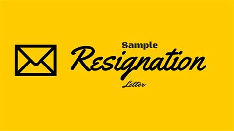 Sample Resignation Letter - A Free Resignation Template