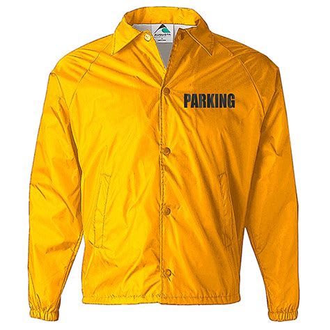 Parking Attendant jacket, Gold, Parking staff, valet, event parking, safety - Walmart.com ...