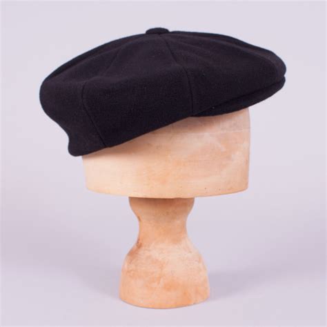 Newsboy Cap - Black Wool – J. Cosmo