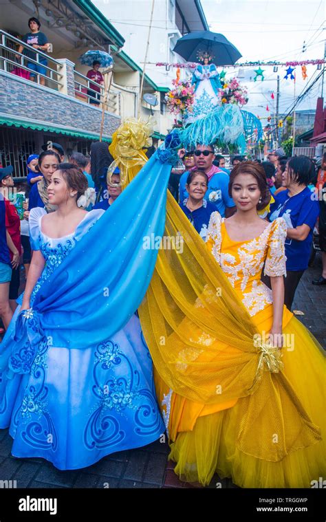 Participants in the Higantes festival in Angono Philippines Stock Photo ...