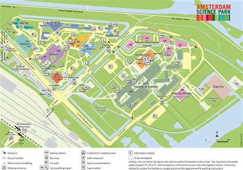 Science park Amsterdam map - Map of science park Amsterdam (Netherlands)