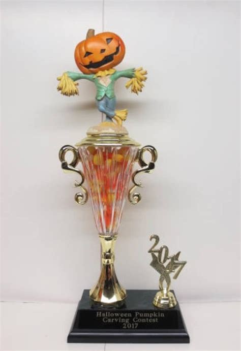 Halloween Trophy Trophies Best Costume Contest Winner Pumpkin | Etsy