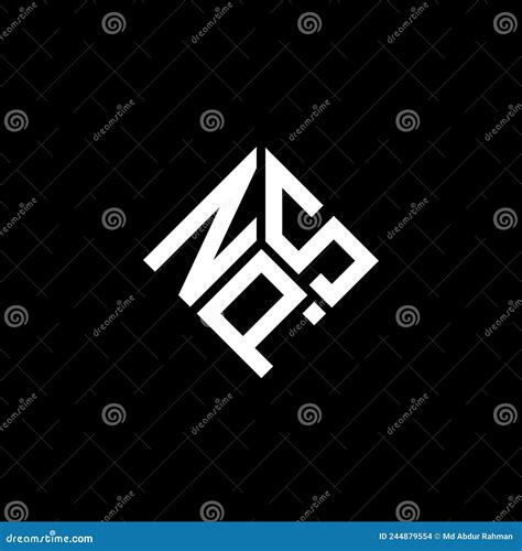 NPS Letter Logo Design on Black Background. NPS Creative Initials ...