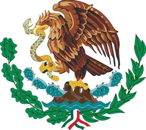 Mexican Flag Center Symbol