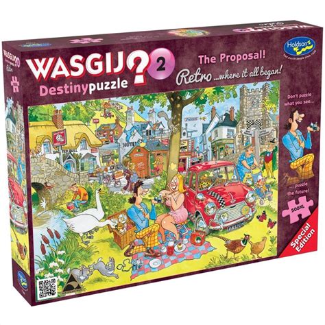 Buy Wasgij 500 Piece XL Puzzle - Destiny Retro The Proposal Online | Sanity