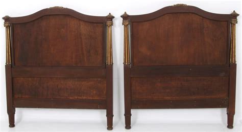 Lot - Pair of Mahogany Headboards