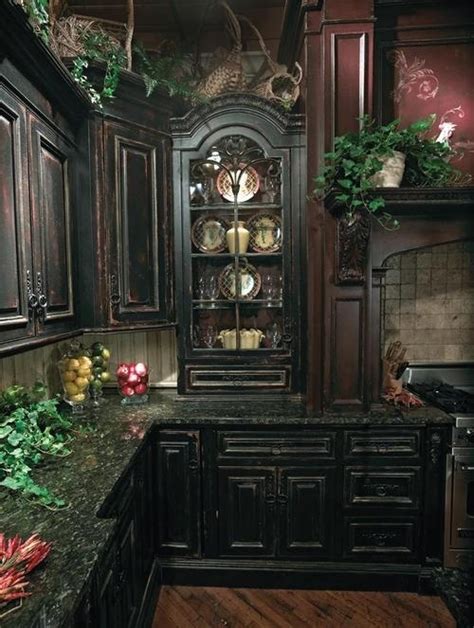 10 Dark and Gothic Kitchen Designs