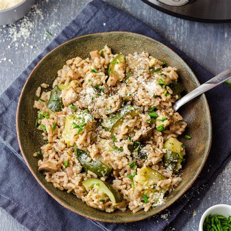 Instant Pot Chicken Risotto - Pressure Cooker Chicken Risotto