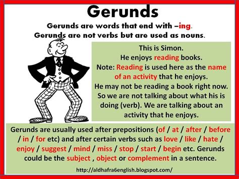 English VII: gerund phrases as subject and object