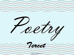 Author Maritza M Mejia: What is a Tercet?