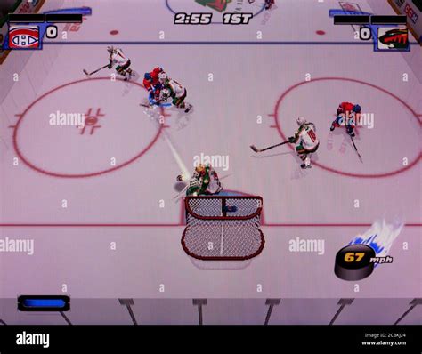 NHL Hitz 2003 - Nintendo Gamecube Videogame - Editorial use only Stock ...