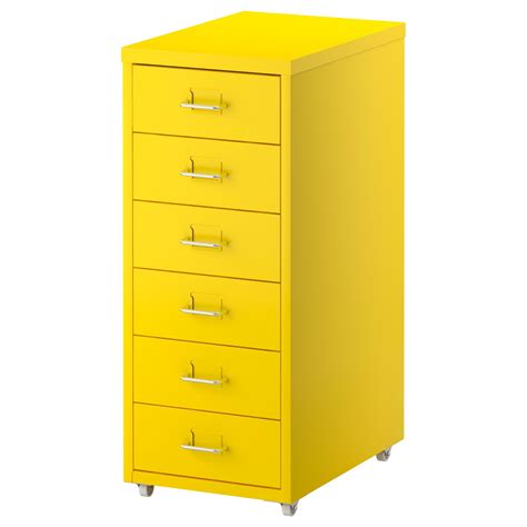 HELMER Drawer unit on casters - yellow - IKEA Width: 11 " Depth: 16 3/4 " Height: 27 1/8 | Home ...