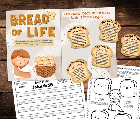 Jesus is the Bread of Life Activity Bundle John 6:36 Kids Bible ...