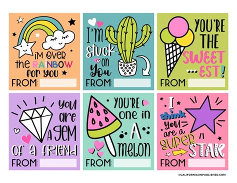 Free Printable Valentine Cards for Kids - California Unpublished