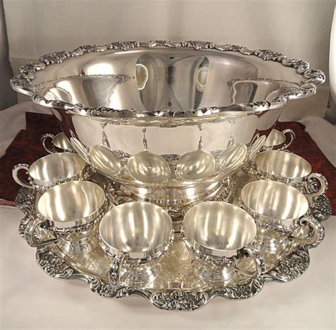 Home Interiors Silver Punch Bowl Sets | Home Interior