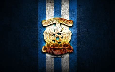 Download wallpapers Kilmarnock FC, golden logo, Scottish Premiership ...