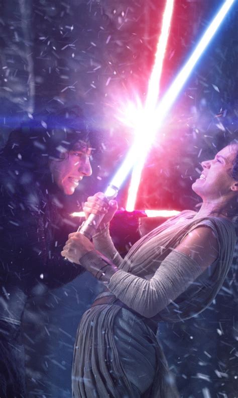 Rey Kylo Ren Lightsaber Fight Wallpapers | HD Wallpapers | ID #22641