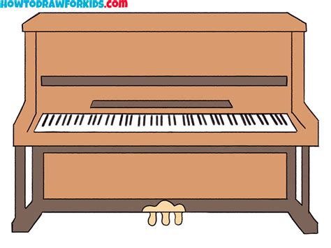 How to Draw a Piano - Easy Drawing Tutorial For Kids