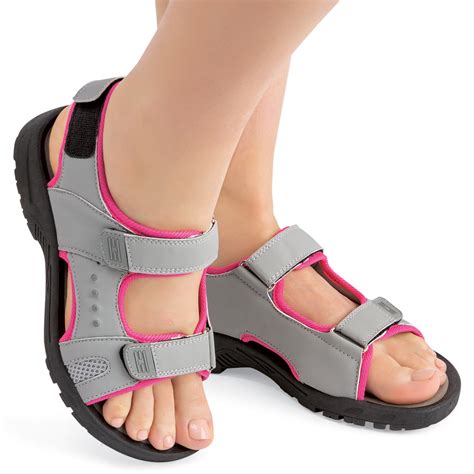 Adjustable Womens 3 Strap Sports Sandals | Collections Etc.