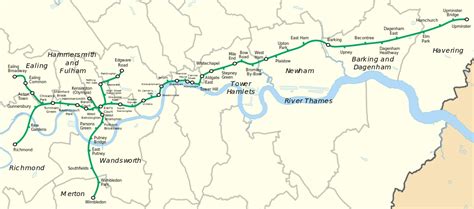 London Underground Tube Map - District Line Map